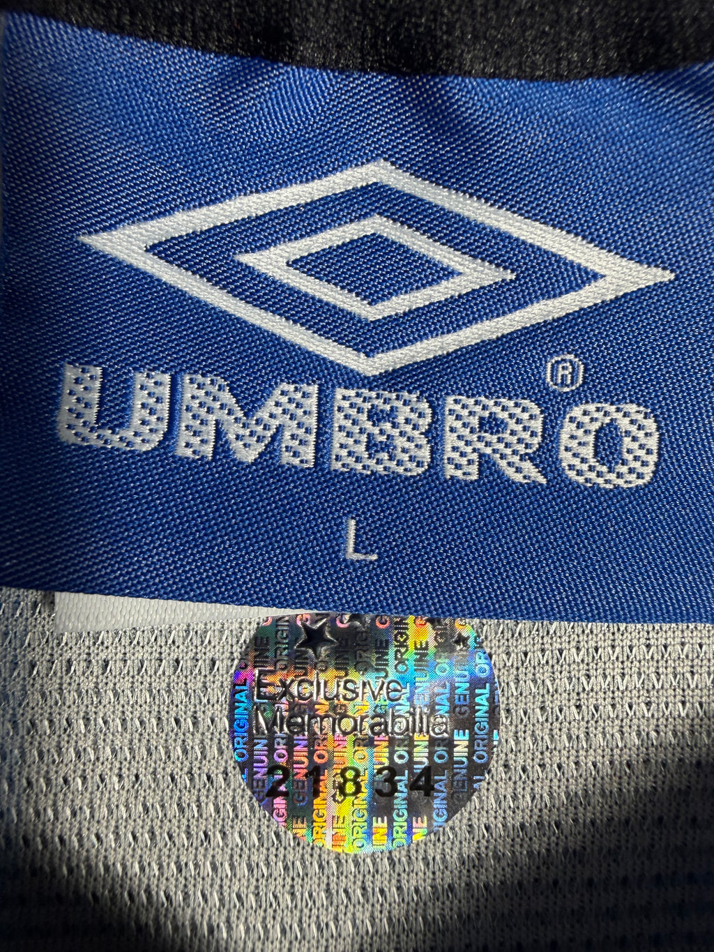 Signed Ronaldo Nazario Inter Milan Jersey Umbro Size L Auto w/ COA