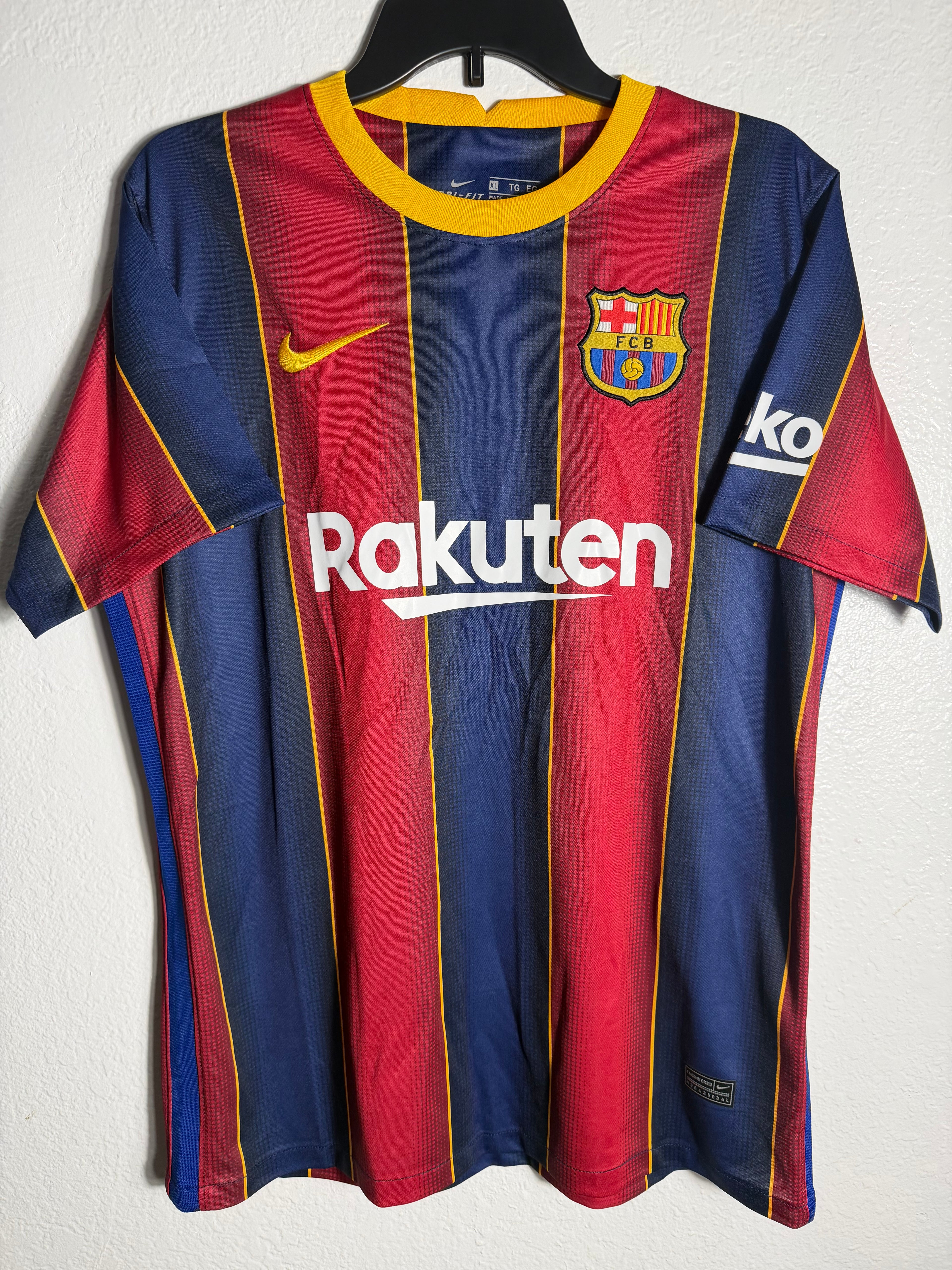 Signed Lionel Messi Barcelona Jersey Nike Dri-Fit XL Auto w/ COA