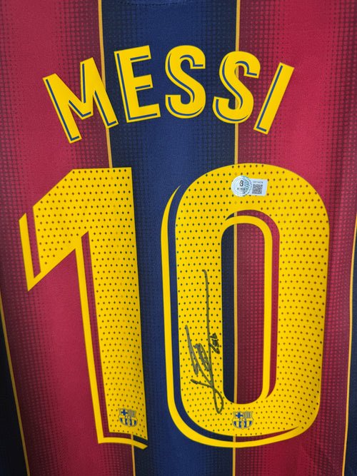 Signed Lionel Messi Barcelona Jersey Nike Dri-Fit XL Auto w/ COA